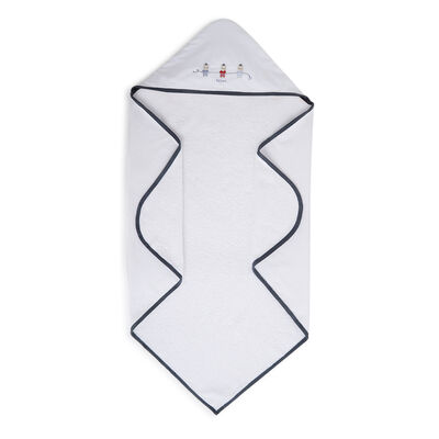 Boys White Woven Bathwrap